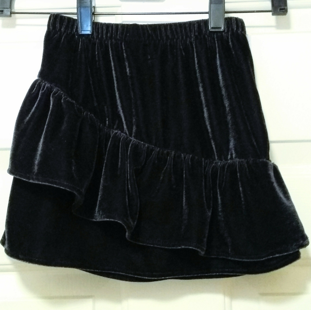 Girl's Size 5T/NP5 | Velour/Velvet Ruffled Skirt